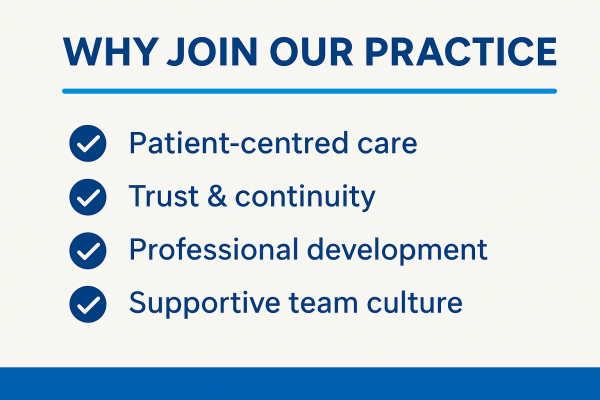Image for article titled Why Join our practice?